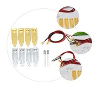 WEKAMOS 2 Ensembles Kit Expérimentation Scientifique Fruits Électrodes à Broche Matériaux pour Expérience Électrique Éducative pour Apprentissage Pratique et Production Fruitière
