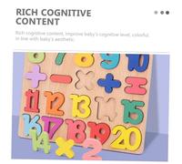 WEKAMOS 2 Ensembles Puzzle Éducatif Bois pour Garçon Fille Jouets Apprentissage Alphabet et Chiffres Colorés Développement Créativité et Coordination Main Œil et Sûr pour Tout Petits