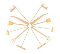 WEKAMOS 2 ensembles Set de Râteaux Plastique pour Table de Sable Zen Accessoires de Jardinage et Artisanat Outils Miniatures pour Décoration et Relaxation