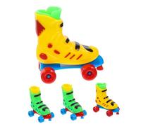 WEKAMOS 2 Paires Patins à roulettes Plastique pour Doigts Jouets Éducatifs de Décompression Coordination des Doigts Ludique de Skateboards Miniatures Couleur Aléatoire Couleur Aléatoire