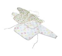 WEKAMOS 2 Pièces Blouse imperméable alimentation Bib pour bébé bavoirs bébé à manches longues Bang de complet Bibs bavoir imperméable polyester