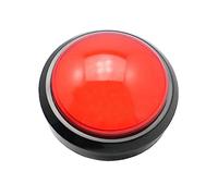 WEKAMOS 2 pièces Buzzer de Jeu Répondeur Électronique avec Bouton Lumineux LED et Interrupteur Accessoire Ludique Sonore pour Animation et Apprentissage Garçon Fille Couleur Aléatoire