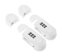 WEKAMOS 2 Pièces child safety cabinet door freezer door lock with password verrou placard ABS White