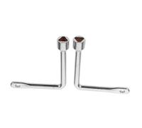 WEKAMOS 2 Pièces Clé Triangle Zinc Alliage pour Serrures Triangulaires Outil pour Cadenas Poubelle Armoires Électriques et Serrures à Came Usage Professionnel et Sécurisé