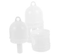 WEKAMOS 2 Pièces Distributeur Eau pour Pigeons Plastique Blanc Accessoire Portable pour Alimentation et Hydratation des Oiseaux de Maison