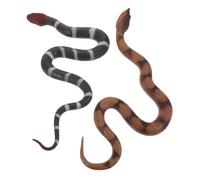 WEKAMOS 2 Pièces Figurines de Serpent Caoutchouc Réalistes Modèles Animaux pour Décoration Jardin et Farces Halloween