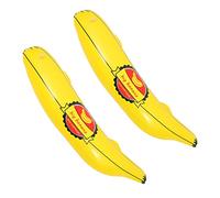 WEKAMOS 2 pièces Gonflable PVC Banane Accessoire pour Jeux de Fête et Animations Bar pour Créer une Ambiance Ludique