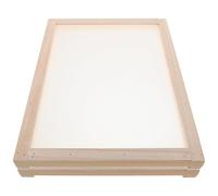WEKAMOS 2 Pièces Lot de 2 Séchoirs Empilables en Bois 40,5 X 30 X 3 CM avec Filet Aéré pour Séchage Suspendu D’Herbes Aromatiques, Plantes Médicinales et Fleurs - Rangement Gain de Place