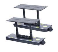 WEKAMOS 2 pièces Maquette Gare DIY Accessoires Quai Train Plastique Modèle Station Plateforme pour Décor Ferroviaire et Jeu Imagination Garçon Fille