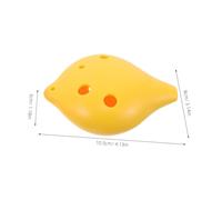 WEKAMOS 2 Pièces Ocarina Traditionnel Six pour Débutants Instrument Résine Accordé Professionnellement et Compact pour Étudiants Rose et Jaune