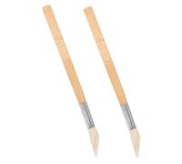 WEKAMOS 2 pièces Outil Burnisher Agate avec Manche Couteau de Polissage pour Bijoux et Pratique pour Polissage Gravure et Finition des Bagues et Accessoires Bijoux