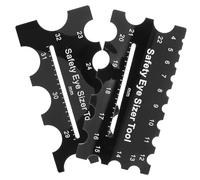 WEKAMOS 2 Pièces Outil de Mesure Yeux Sécurisés Règle Plastique Précise pour Installation Yeux Poupée Artisanat Peluche Crochet DIY Fabrication Professionnelle