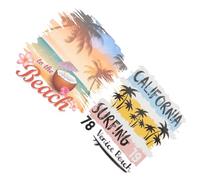 WEKAMOS 2 pièces Patch Thermocollant été Transfert Chaleur Durable pour T Shirts Film Transfert Thermique Facile à Appliquer Motifs Oiseaux et Fleurs pour Vêtements Personnalisés