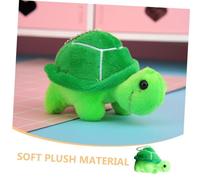WEKAMOS 2 pièces Pendentifs Tortue Peluche Mini Peluches et Légères Porte Clés Suspendus Décoratifs pour Sac à Dos Accessoires Animaux Charmants et Colorés