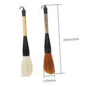 WEKAMOS 2 pièces Pinceaux de Calligraphie Chinoise Grand Format pour Débutants Poils de Loup Chèvre Parfaits pour Peinture de Couplets et Art Cursive