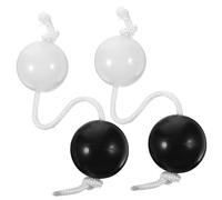 WEKAMOS 2 pièces Shaking Rhythm Double Balls African Percussion Instrument Music Shaker for Safe Rhythm Balls Set