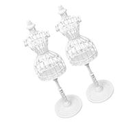 WEKAMOS 2 pièces Support Mini Mannequin Cintre pour Vêtements de Poupée Accessoire DIY pour Exposition de Tenues et Créativité