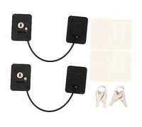 WEKAMOS 2 pièces Verrou de Réfrigérateur Verrou Non Perforant pour Garçon Fille et Sécurité à Lock pour Armoires et Fenêtres Facile à Installer et Retirer