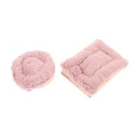 WEKAMOS 2 Pièces Wood Parrot Stand Platform with Warm Padded Resting Mat Multifunctional Bird Perch and Hamster Play Stand for Parakeets Cockatiels and Small Pets