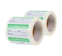 WEKAMOS 2 rouleaux Autocollants de Calibration Auto-adhésifs Verts pour Contrôle Qualité Résistants à Eau et Amovibles pour Transport Terrestre
