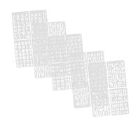 WEKAMOS 20 feuilles Pochoirs Lettres Plastique Pet Lettres Alphabet Multi Usage Pochoir Numéros pour Peinture DIY Mur Artisanat