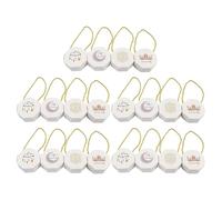 WEKAMOS 20 Pièces Boîtes à Bonbons Eid Mubarak Papier avec Poignée Boîtes Cadeaux Ramadan Octogonales pour Friandises et Chocolats Sacs Fête Traditionnels Moyen-orient