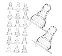 WEKAMOS 20 pièces Lot de Bouchons de Bouteille Silicone Réutilisables pour Bière et Soda Accessoires de Boisson avec Embout Anti-débordement Étanches et Faciles à Utiliser pour Fêtes et