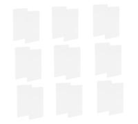 WEKAMOS 20 pièces Lot de Cartes Visite Blanches Alliage Aluminium Cartes Métal Sublimation Lisses et Résistantes et Identifications