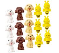 WEKAMOS 20 pièces Lot de Gommes Miniatures Animaux Portables Gomme Crayon Kawaii pour Garçons et Filles Usage Efface Facilement les Traces de Crayon et Design Compact