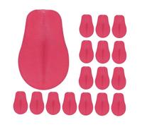 WEKAMOS 20 Pièces Miniature Plush Puppy Tongue for Doll Making Crafting Accessory for Realistic Stuffed Animal Toys Child-Safe DIY Plush Dog Tongue Parts