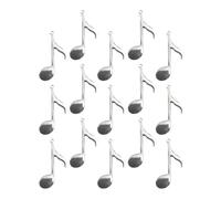 WEKAMOS 20 Pièces Pendentifs en Alliage Forme Note de Musique Argenté, Charme Créatif et Sûr pour Colliers Faits Main et Porte-clés, Accessoires DIY