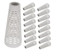WEKAMOS 20 Pièces Plastique pour Filature Cônes à Structure Maille Tubes Bobbin pour Machine Textile Haute Vitesse Dissipation Rapide de Chaleur Perte de Fil
