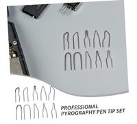 WEKAMOS 20 Pièces Wood Burner Tips Set High Temperature Resistant Pyrography Wire Pen Nibs For Precise Woodcraft Leather And Paper Engraving