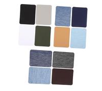 WEKAMOS 24 pièces Lot de Patches Thermocollants Rectangulaires pour Réparation et Décoration de Vêtements Accessoires de Couture Pratiques pour Sacs Chapeaux Chaussures et Plus