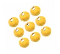WEKAMOS 24 Pièces Pompons Boucles Oreilles Pendentifs DIY Accessoires Jaunes et Colorés pour Bijoux Créatifs