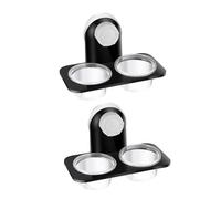 WEKAMOS 2Pièces Alimentation pour Reptiles avec Ventouses Conteneur Double pour Accessoire de Terrarium pour Lézards Iguanes Tortues