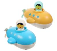 WEKAMOS 2pièces Jouets De Bain pour Tout-Petits sous-Marins à Remonter Jouet De Bain Amusant Forme De Bateau Flottants pour Piscine Et Douche Et Adapté à Garçon Fille