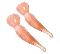 WEKAMOS 2pièces Outils De Massage Facial Cire Abeille Accessoires De Relaxation Outils Manuels Pour Types De Peau Design Lotus Confortable Pour Utilisation à Domicile Et Partage