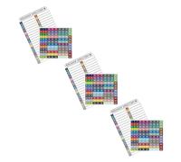 WEKAMOS 3 Ensembles Étiquettes Autocollantes Pour Panneau Électrique PVC Imperméable Résistant Déchirure Stickers Numérotés Auto-adhésifs Pour Identification Disjoncteur Adaptés Aux