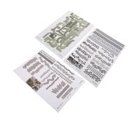 WEKAMOS 3 Feuilles Stickers Route Miniature Auto-adhésifs Motifs Pavés Réalistes pour Maquettes Urbaines Matériaux de Paysage pour Jardin et Diorama à Échelle