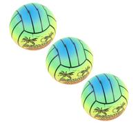 WEKAMOS 3 Pièces Balle Rebondissante PVC Lot de Ballons Arc Ciel pour Garçon Fille Intérieur et Extérieur pour Jeux de Plage et Activités Récréatives