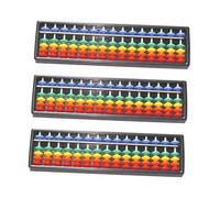 WEKAMOS 3 pièces Boulier Arithmétique Rangées Colorées Calculatrice Portable Plastique Outil Éducatif pour Apprentissage Mental des Mathématiques pour Garçons et Filles par Pack