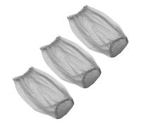 WEKAMOS 3 pièces Filets de Tête Moustiques Respirants pour Camping et Jardinage Protection Complète Insectes Maille Fine Gris