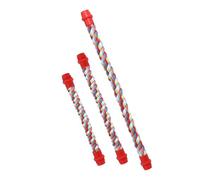 WEKAMOS 3 Pièces Perchoirs Corde Colorés pour Oiseaux Perches Corde Spirale pour Perroquets Jouets à Mâcher Plateformes Multifonctions pour Perroquets Hamsters Chinchillas et Écureuils