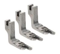 WEKAMOS 3 pièces Pied Presseur Multifonction Acier Inoxydable pour Ourlet Roulé Compatible Machines à Coudre Industrielles Facile à Installer
