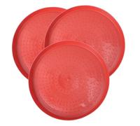 WEKAMOS 3 pièces Plateau Alimentation pour Volaille Plastique Anti-âge pour Poulets Pigeons Cailles et Oiseaux Petits Bac de Nourriture Multifonction pour Élevage à Domicile