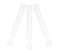 WEKAMOS 3 Pièces Règle Transparente avec Échelle Centimétrique et Loupe Règle Multifonction Portable pour Dessin Modélisme et Travaux de Mesure Précise