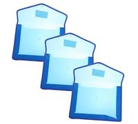 WEKAMOS 3 pièces Sac de Rangement Étanche Transparent PP Lot de Pochettes Porte Documents Pratiques Organisateur pour Fichiers Transport et Protection Documents