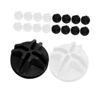 WEKAMOS 30 pièces Connecteurs Plastique DIY pour Grillage Cage Hamster Noir et Blanc Fixation Facile sans Perçage pour Petits Animaux Étagères et Armoires de Rangement