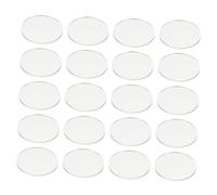 WEKAMOS 30 pièces Disques Acryliques Ronds Transparente Feuilles Vierges Multi-usage pour DIY Décoration Artisanat Résistant Aux Chocs
